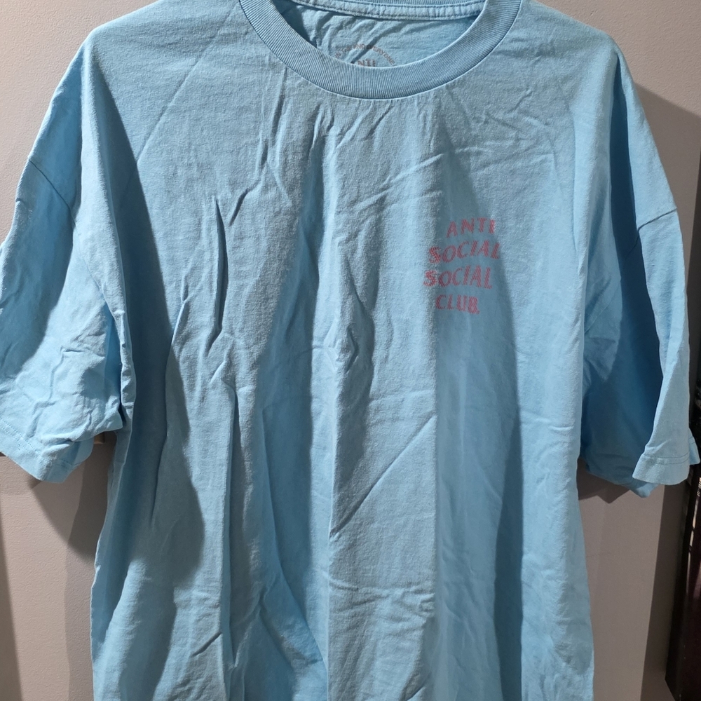 Anti Social Social Club Sweetness Tee Shirt Blue Pink XXL 2020 ASSC - Picture 4 of 6